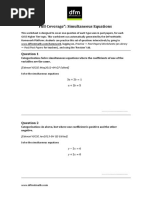 Simultaneous Equations - DR Frost Maths