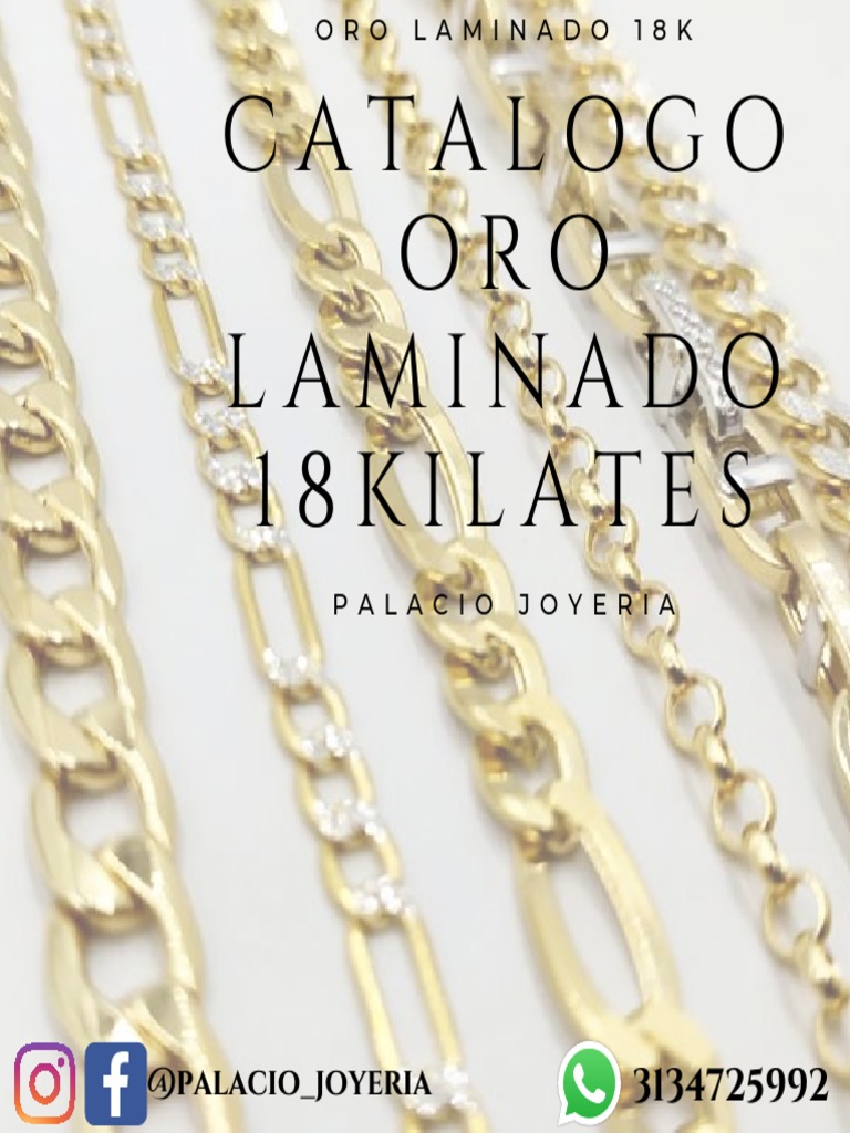 Catalogo Oro Laminado Palacio PDF | Joyería | Diseño