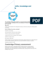 Recognizing Skills, Knowledge and Understanding: Cambridge Primary Assessment