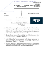 Hotze Et Al Versus Hollins Drive-Thru Voting Case No. 420cv3709 Initial Hearing Date in Houston Federal Court PDF