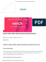 Inshot Video Editor Apk Download Android and PDF