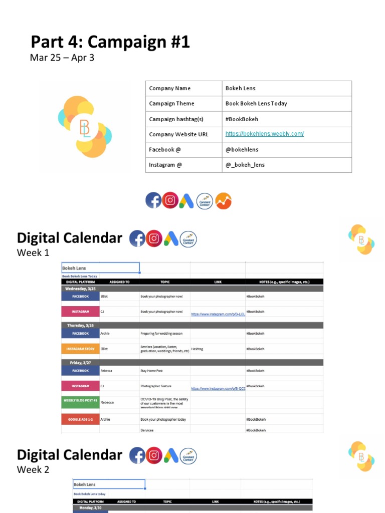 Part 4 Campaign #1 - Template PDF | PDF | Facebook | Social Media