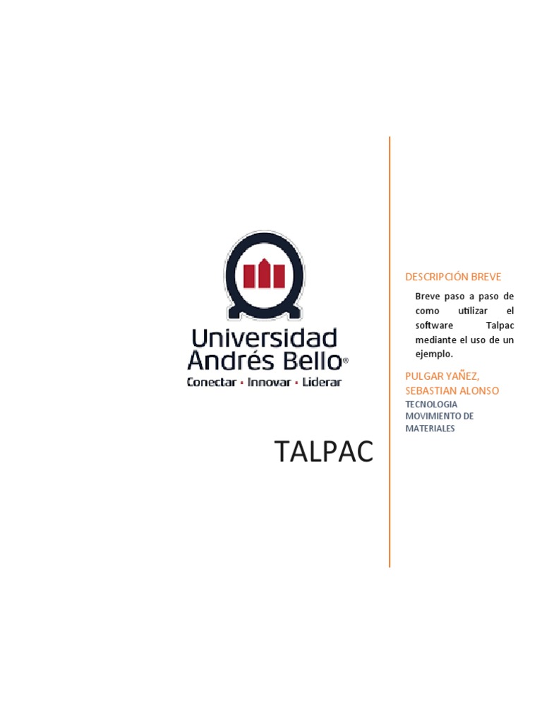 Guía de Uso del Software TALPAC | PDF | Camión | Software