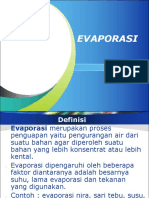 EVAPORASI PROSES PENGUAPAN