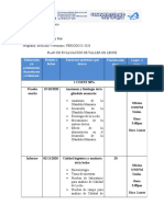 Plan de Evaluación de Taller de Leche