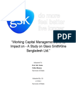 Working Capital Management and Its Impact On - A Study On Glaxo Smithkline Bangladesh Ltd.