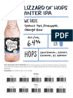 Sellsheet HopCycle BlizzardOfHops Bottle