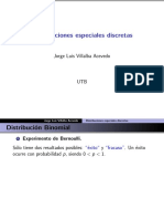 Distribuciones Especiales Discretas