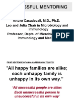 Aruturo Casadevall MD PHD On Mentoring