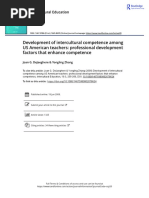 Development of Intercultural Competence Among US American Teachers Professional Development Factors That Enhance Competence