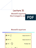 Maxwell's Equations. Electromagnetic Waves