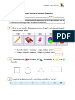 Evaluación Informal de Educación Matemática 3° Basico