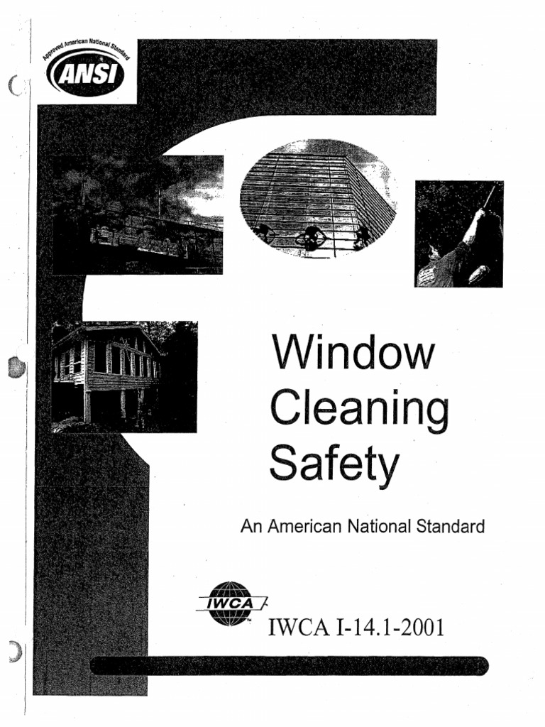 Window Cleaning Safety '. IWCA I14.12001 PDF Safety