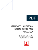 Politica Social - Cecilia Lopez