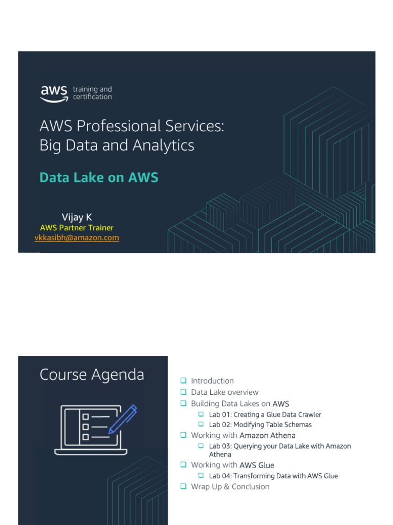 Building Data Lakes on AWS Guide | PDF | Apache Spark | Amazon Web Services