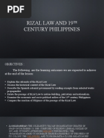 Rizal Law and 19th Century Philippines