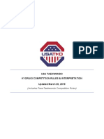 2019 USATKD Kyorugi Competition Rules PDF