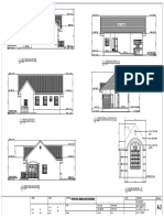 Proposed Bungalow Residence Elevations and Sections