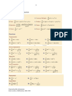 Formula of Differentiation and Integration - PDF