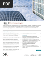 ISO 22301 Self Assessment Form