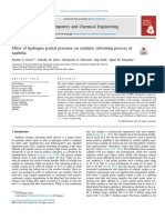 Effect of Hydrogen Partial Pressure On Catalytic Reforming Process of Naptha