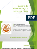 Protocolo Kioto y Cumbres de Johanesburgo