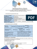 Guía de Actividades y Rúbrica de Evaluación Fase 5 - Elaborar La Línea Base de Costos Del Caso de Estudio PDF