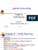 Chapter 8 Profit Planning STD