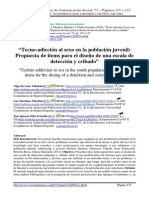 Tecno-Adicción Al Sexo en La Población Juvenil PDF