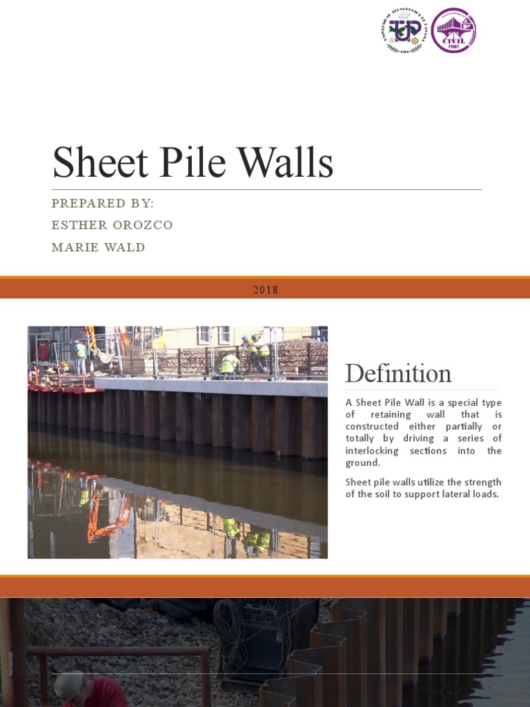Sheet Pile Walls | PDF | Deep Foundation | Continuum Mechanics