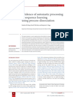 (Art) Evidence of Automatic Processing in Sequence Learning Using Process-Dissociation