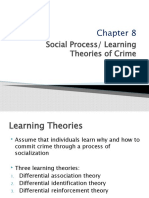 Social Process/ Learning Theories of Crime