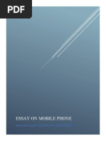 Essay On Mobile Phone Uses, Advantages Etc