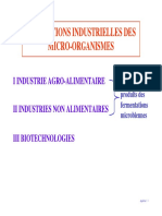 Utilisations Industrielles Des Microorganismes PDF