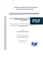 Estudio de Factibilidad y Propuesta de Un Proceso de Gestión Que Permita Implementar El B-Learning