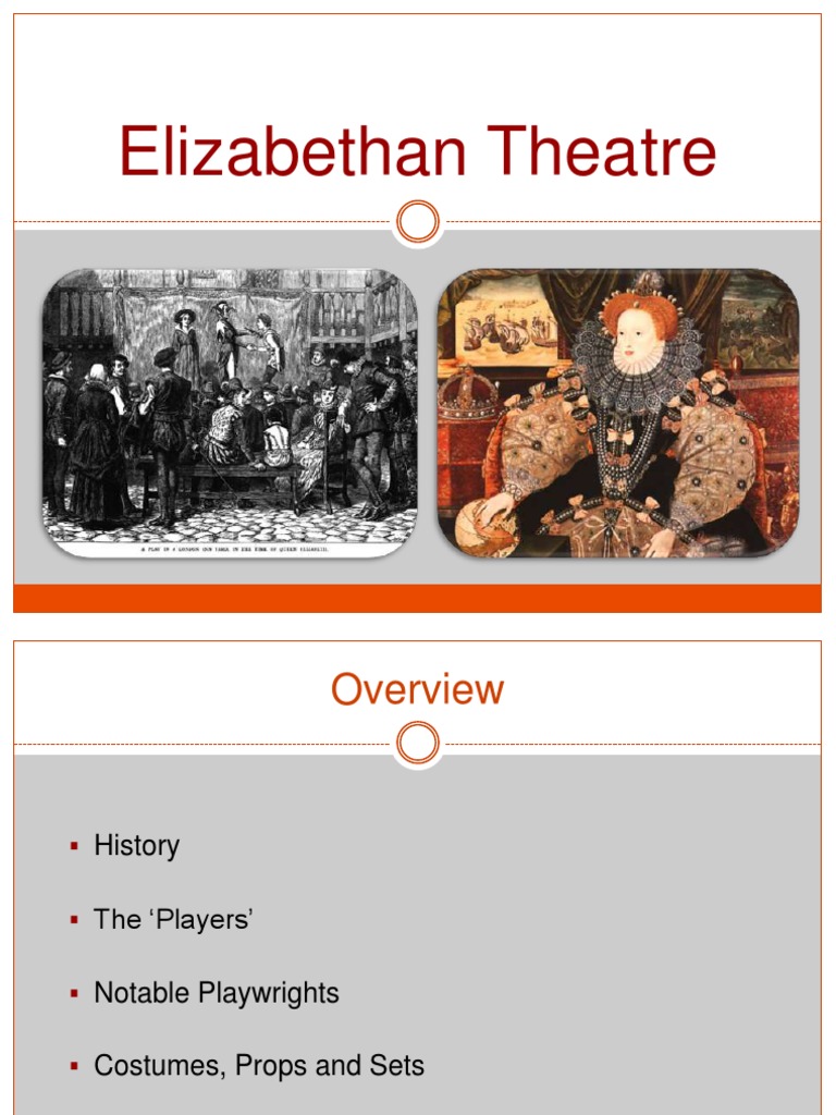Elizabethan Theatre Costumes And Props