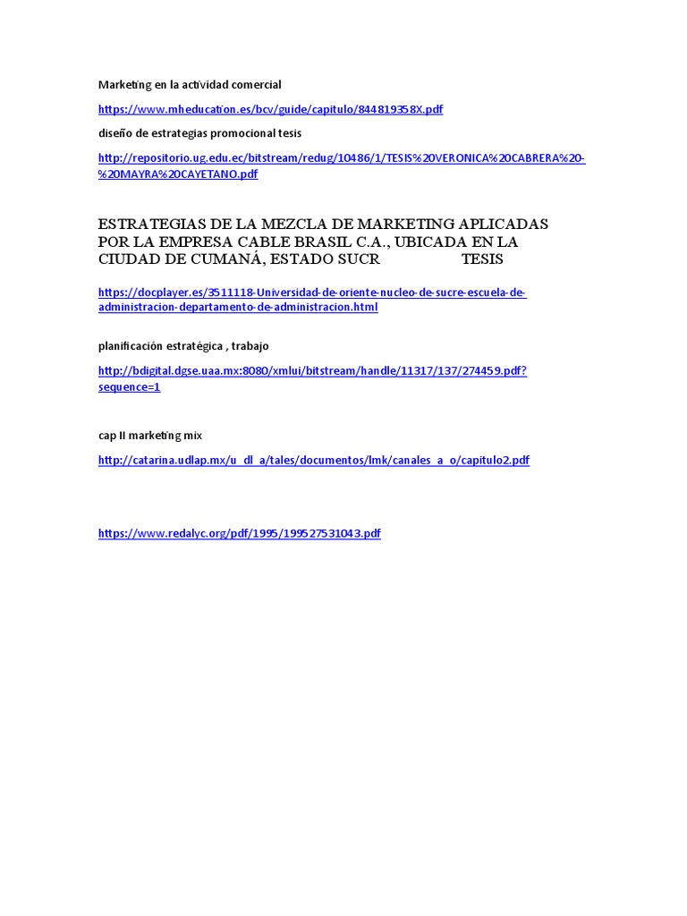 Estrategias de Marketing Comercial | PDF