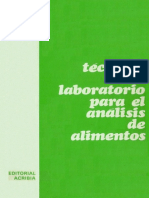 Técnicas de Laboratorio para El Analisis de Alimentos - D. Pearson1 PDF