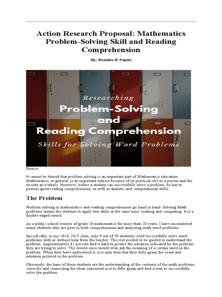 Enhancing Math Problem-Solving Skills | PDF | Reading Comprehension ...