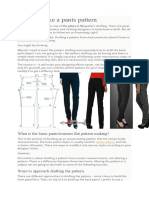 How To Make A Pants Pattern: What Is The Basic Pants/trousers Flat Pattern Making?
