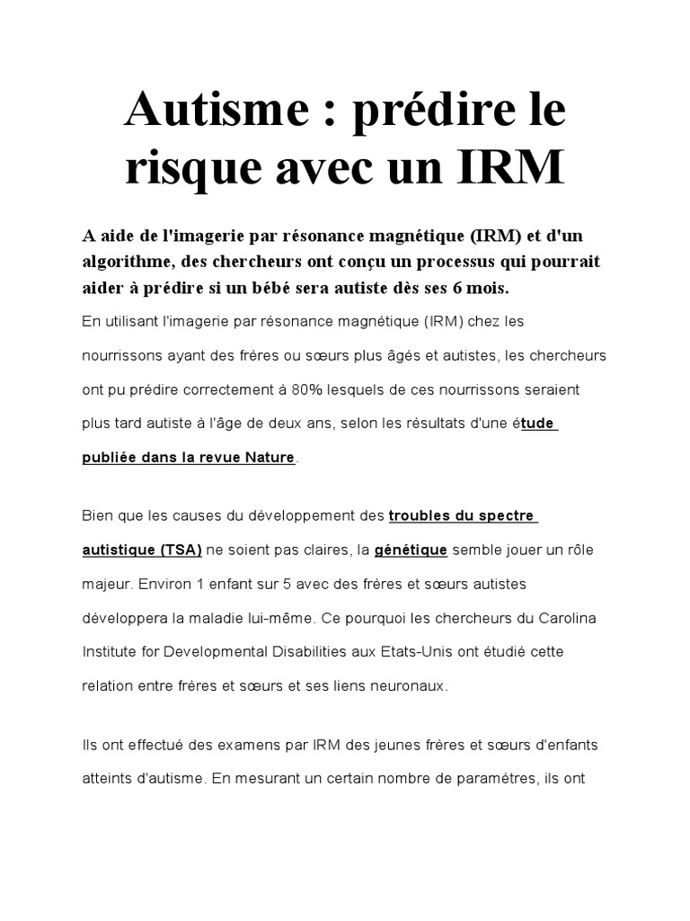 Autisme Autisme Maladies Et Troubles