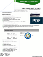 Cabo Cat 6 UTP SOLIDO LSZH PDF