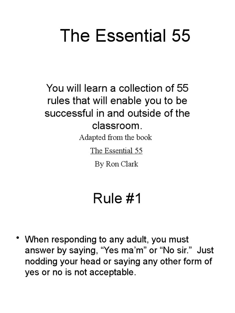 55 rules of ron clark oficial online www keitron