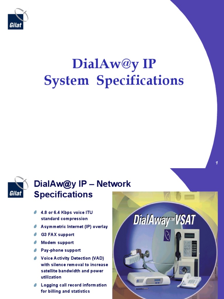 Dialaw@Y Ip System Specifications | PDF | Very Small Aperture Terminal ...