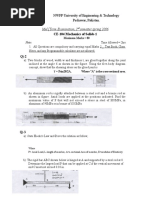 Mid (Term Examination, 2 Semester Spring 2006: CE-104 Mechanics of Solids-1