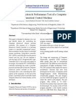 Design, Construction & Performance Test of A Computer Numerical Control Machine