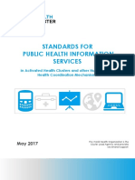 Standards For Public Health Information Services