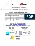 Boletin Meteorologico de Guayaquil 01 Octubre PDF