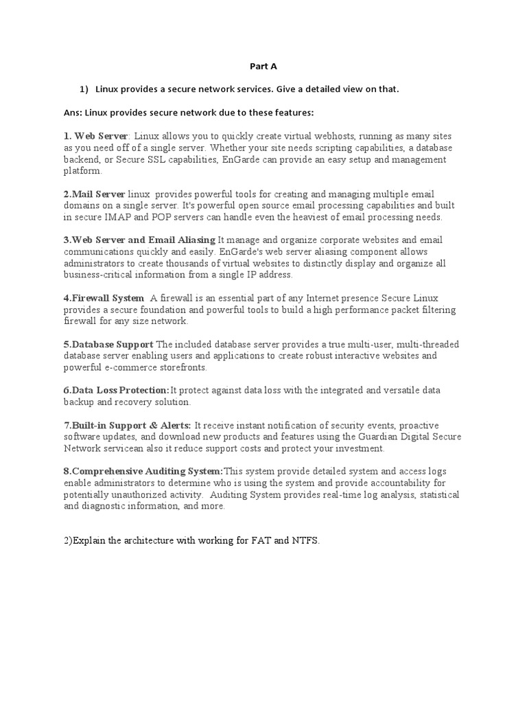 Secure Linux Network Services Overview | PDF | 64 Bit Computing ...