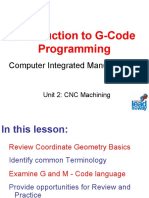 Introduction To G-Code Programming: Computer Integrated Manufacturing